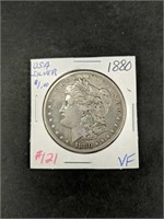 1880 United States Morgon Silver Dollar VF