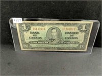 1937 Osborne Canada $1.00 with Most Rare Signature