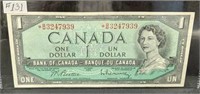 1954 *B/M Canada $1.00 Asterisk Replacement Note