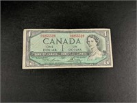1954 Canada 3-Digit Radar Note $1.00 - 8255528