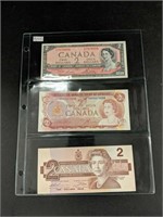 Canada $2.00 1954, 1973 & 1986