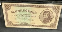 1946 Hungary 100,000,000 Pengo