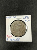 1891 A.M. Mexico 8 Reales