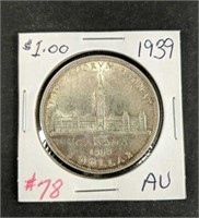 1939 Canada Silver Dollar AU