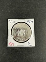 1964 Canada Silver Dollar Proof-Like