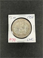 1958 Canada Silver Dollar UNC