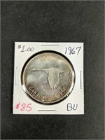 1967 Canada Silver Dollar BU