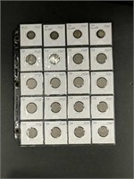 1904-1948 Different Canada 5¢ Cents with 4 Silver