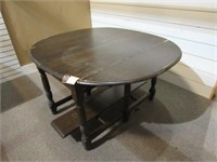 Oval Wooden Table with Extensions
