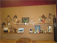 Wooden Shelving Units and Contents