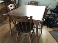 (8pc) Country Kitchen Table & Chair Set