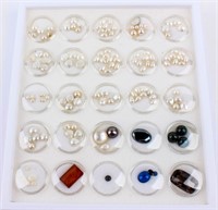 Jewelry Lot of Pearls & Unmounted Gemstones
