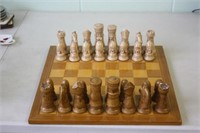 Ceramic Chess Set some chips