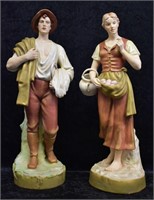 Royal Dux Porcelain Figures of Man & Woman