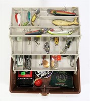 Plano 5630 tackle box with contents:  spoons,