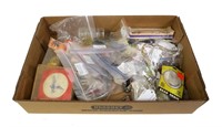 Lot, packaged lures, hooks, misc