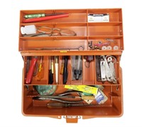 Fenwick tackle box #1050 with contents: tools,
