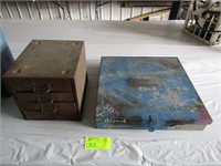 2 Metal Storage Boxes