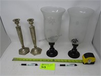 Assorted Candle Holders (4)