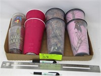 Assorted Plastic Tumbler Cups (8)