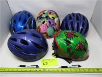 Assorted Bike Helmets, Kids and Adults,