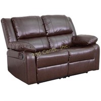 Flash Furniture Harmony Brown Leather Loveseat