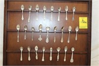 25pc. Sterling Salt Spoon Collection w/ rack