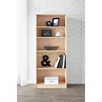 Mainstays 71 inch 5-Shelf Bookcase, Birch