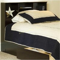 Mainstays Twin Storage Bed with Bookcase Headboard