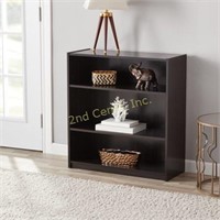 Mainstays 3-Shelf Wood Bookcase, Espresso