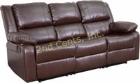 Flash Furniture Harmony Series Brown Leather Sofa