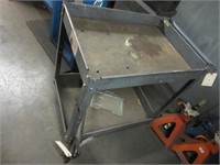 28x20 Metal 2-Tier Push Shop Cart