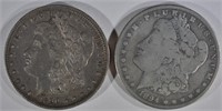 1894-S VG, & 1890-O XF MORGAN DOLLARS