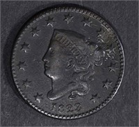 1823 LARGE CENT, VF/XF