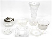 ASSORTED GLASS PIECES  - LOT OF EIGHT
