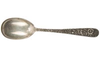 S KIRK & SONS REPOUSSE STERLING SILVER SUGAR SPOON