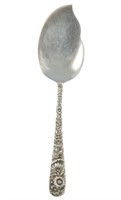 S. KIRK & SONS REPOUSSE STERLING SILVER JAM SPOON