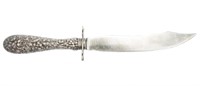 STIEFF REPOUSSE STERLING SILVER CARVING KNIFE