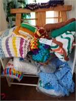 Quilts and yarn and batting