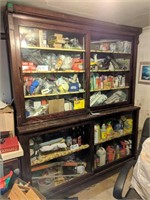 Step Back Antique Store Cabinet