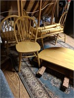 Pine Table and 4 chairs