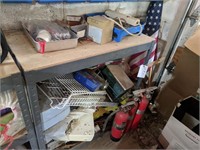 Shelf & Contents, Fire extinguishers, Bird Feeders