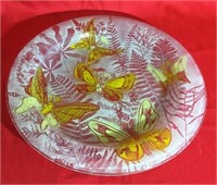 Edwin Walter Mid Mod Fused Glass Platter