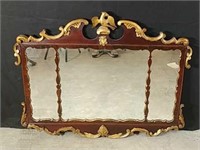 Remarkable Gilded Mahogany Federal Style Mirror