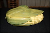 Shawnee Pottery Corn King covered casserole dish