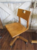 Wooden Rolling Chair