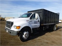2003 Ford F650 S/A Flatbed Dump Truck