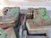 9-John Deere Old Style Suitcase Weights