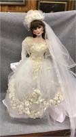 Franklin Heirloom Porcelain Bride Doll