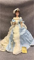 Franklin Heirloom Porcelain Gloria Vanderbilt Doll